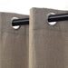 Linen Pattern Washable Room Darkening Blackout Curtain Set 42" - Corriander