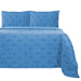 Cotton Flannel Trellis Duvet Cover Set - Light Blue