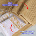 Cotton Quick-Drying Solid and Marble 6 Piece Towel Set - Bronze