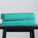 Cotton Ribbed Textured Super Absorbent 2 Piece Bath Towel Set - Turquoise