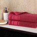 Hays Cotton Soft Medium Weight Bath Sheet Set of 2 - Cranberry