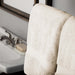 Egyptian Cotton Pile Plush Heavyweight Bath Towel Set of 2 - Cream