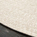 Reversible Braided Area Rug Two Tone Indoor Outdoor Rugs - Cream