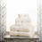 Egyptian Cotton Pile Plush Heavyweight Absorbent 6 Piece Towel Set - Cream