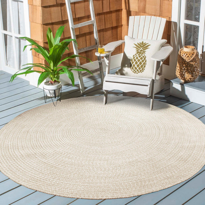 Reversible Braided Area Rug Two Tone Indoor Outdoor Rugs