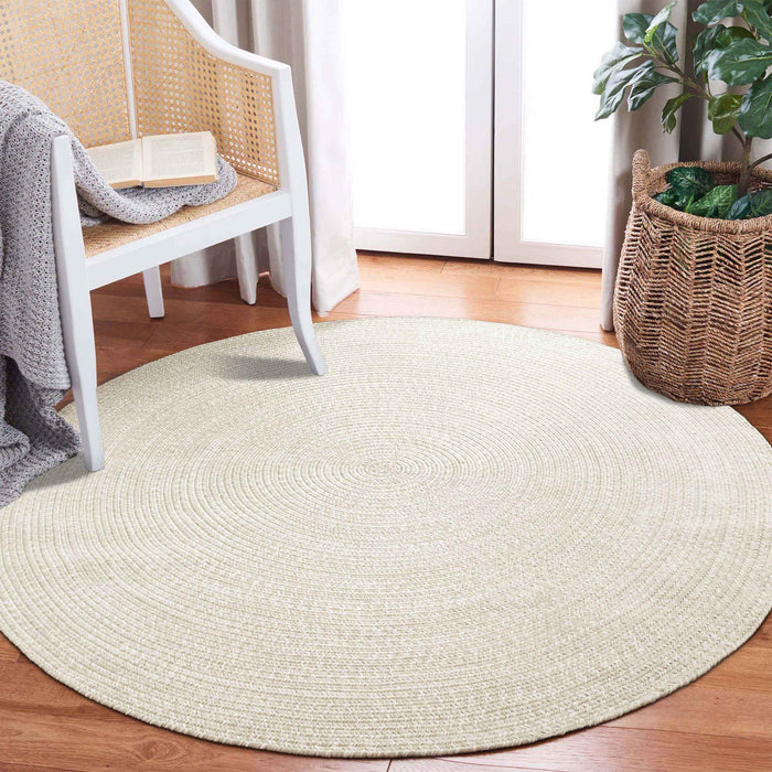 Reversible Braided Area Rug Two Tone Indoor Outdoor Rugs