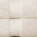 Egyptian Cotton Pile Plush Heavyweight Absorbent 8 Piece Towel Set - Cream