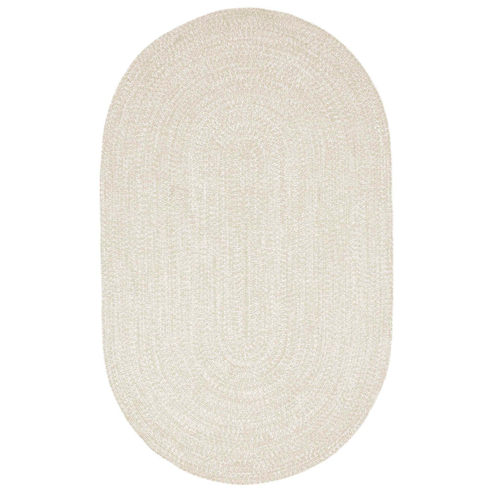 Reversible Braided Area Rug Two Tone Indoor Outdoor Rugs - Cream