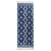 Lorelei Bohemian Geometric Indoor Plush Shag Area Rug with Tassels - Cream/Blue