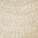 Reversible Braided Area Rug Two Tone Indoor Outdoor Rugs - Cream/White