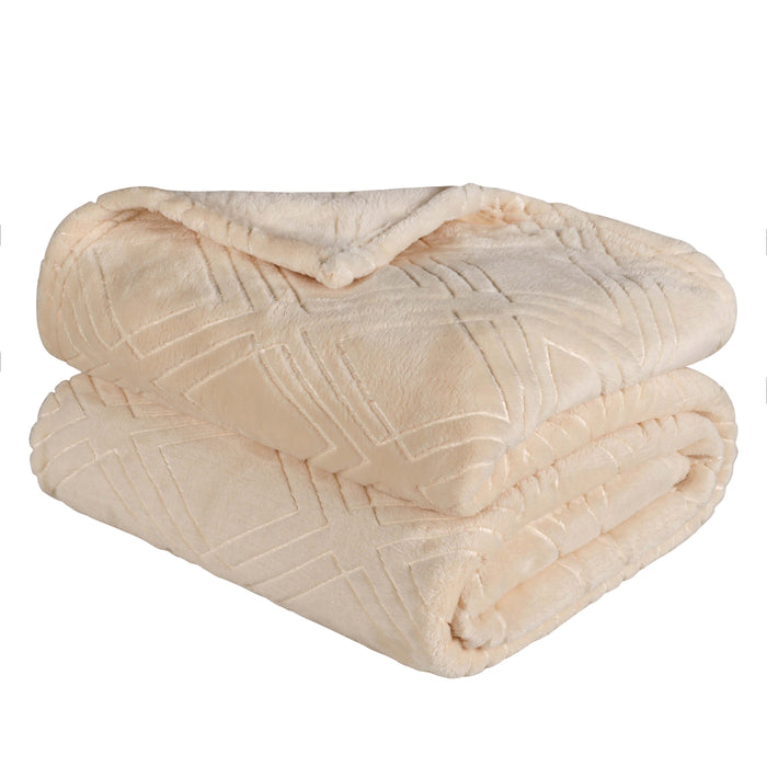 Alaska Diamond Plush Fleece Ultra-Soft Blanket