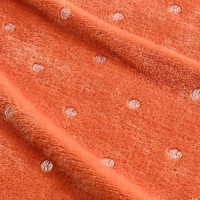 Fleece Plush Medium Weight Fluffy Decorative Blanket Or Throw - Creamsicle