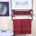 Ultra-Soft Rayon from Bamboo Cotton Blend Bath and Face Towel Set - Crimson