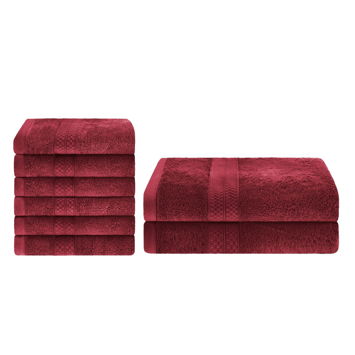 Ultra-Soft Rayon from Bamboo Cotton Blend Bath and Hand Towel Set