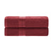 Rayon from Bamboo Plush Heavyweight 2 Piece Bath Towel Set - Crimson