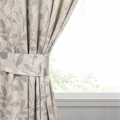 Leaves Machine Room Darkening Blackout Curtains, Set of 2