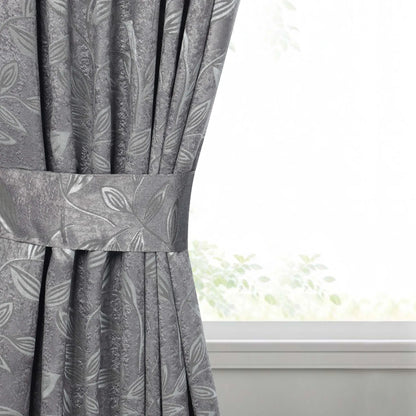 Leaves Machine Room Darkening Blackout Curtains, Set of 2