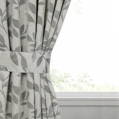 Leaves Machine Room Darkening Blackout Curtains, Set of 2