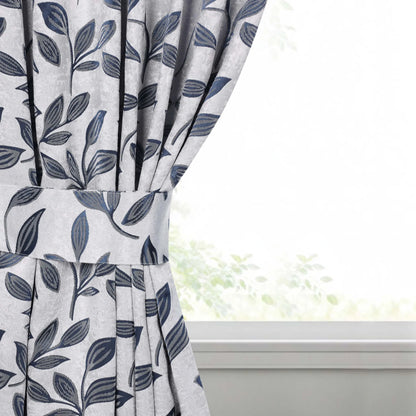 Leaves Machine Room Darkening Blackout Curtains, Set of 2