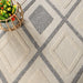 Daelyn Modern Diamond Lattice Indoor/Outdoor Area Rug - Cream