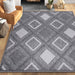 Daelyn Modern Diamond Lattice Indoor/Outdoor Area Rug - Grey