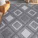 Daelyn Modern Diamond Lattice Indoor/Outdoor Area Rug - Grey