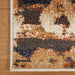 Damara Splatter Abstract Indoor Area Rug or Runner - Cream/Rust