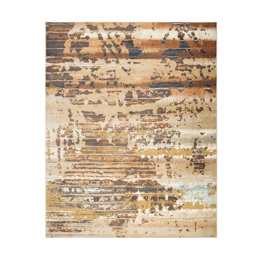 Damara Splatter Abstract Indoor Area Rug or Runner - Cream/Rust