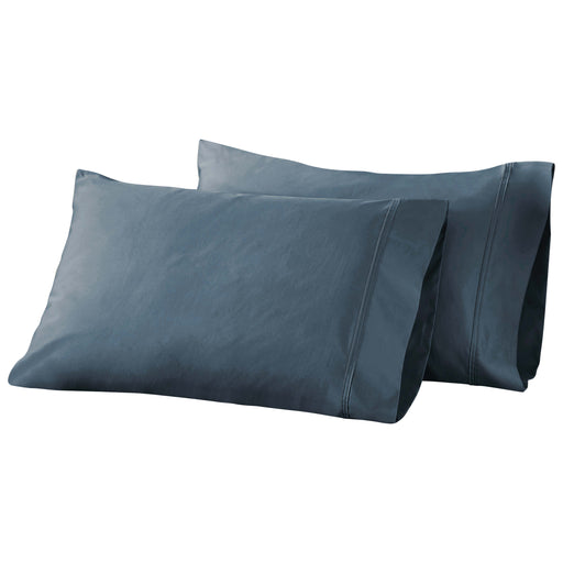 Egyptian Cotton 850 Thread Count Solid Pillowcases, Set of 2 - DarkBlue