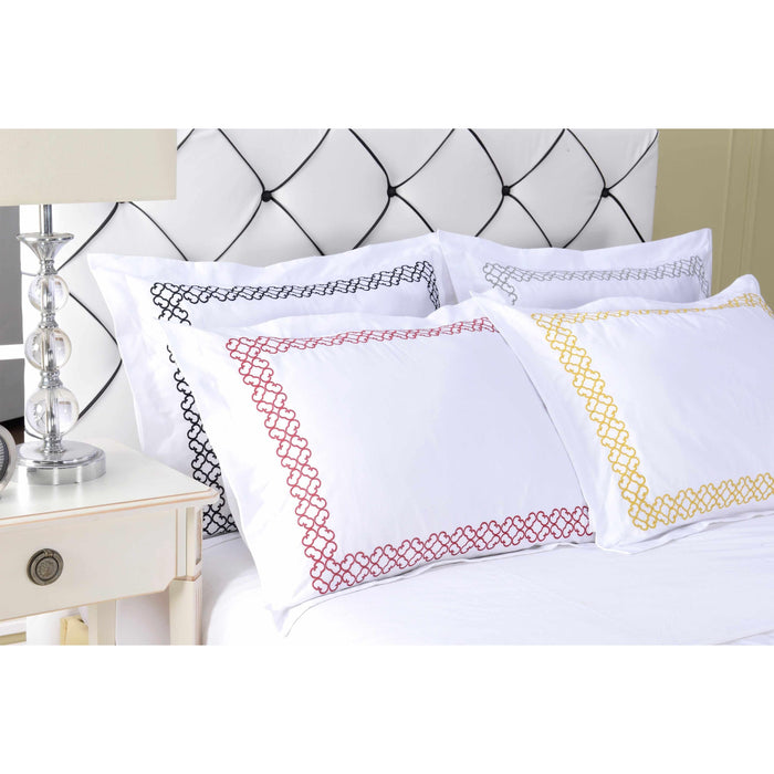 Decorative Clayton Embroidered Duvet Cover Set