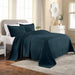 Basket Weave Matelasse Cotton Bedspread Set -  DeepSea