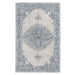 Demelza Vintage Traditional Oriental Medallion Indoor Area Rug or Runner - Blue