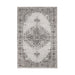 Demelza Vintage Traditional Oriental Medallion Indoor Area Rug or Runner - Gray