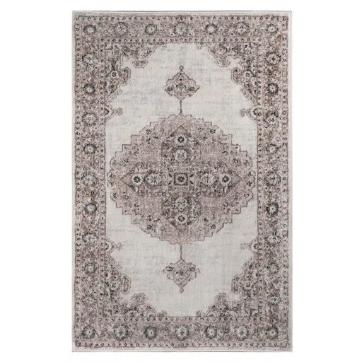 Demelza Vintage Traditional Oriental Medallion Indoor Area Rug or Runner - Taupe