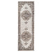 Demelza Vintage Traditional Oriental Medallion Indoor Area Rug or Runner - Taupe