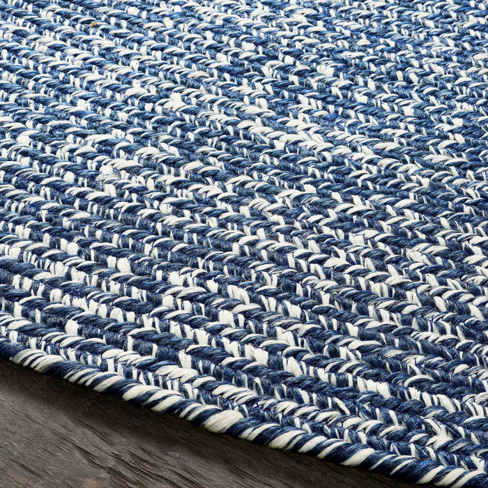 Reversible Braided Area Rug Two Tone Indoor Outdoor Rugs