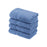 Egyptian Cotton Pile Plush Heavyweight Hand Towel Set of 4 - Denim Blue