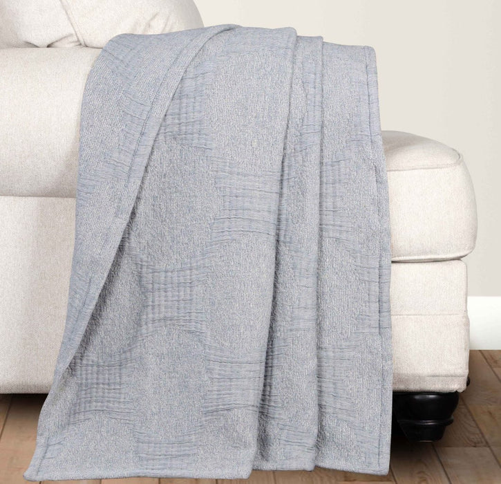 Tanta Cotton Medium Weight Crinkle Woven Coverlet