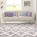 Talluah Hand-Tufted Cotton/Wool Textured Geometric Farmhouse Area Rug - Dove/Grey