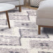 Talluah Hand-Tufted Cotton/Wool Textured Geometric Farmhouse Area Rug - Dove/Grey