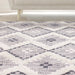 Talluah Hand-Tufted Cotton/Wool Textured Geometric Farmhouse Area Rug - Dove/Grey