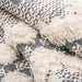 Talluah Hand-Tufted Cotton/Wool Textured Geometric Farmhouse Area Rug - Dove/Grey