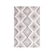 Talluah Hand-Tufted Cotton/Wool Textured Geometric Farmhouse Area Rug - Dove/Grey