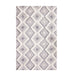 Talluah Hand-Tufted Cotton/Wool Textured Geometric Farmhouse Area Rug - Dove/Grey