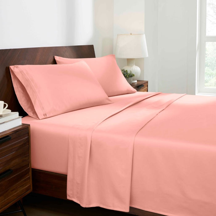 1000 Thread Count Egyptian Cotton Bed Sheet Set Olympic Queen