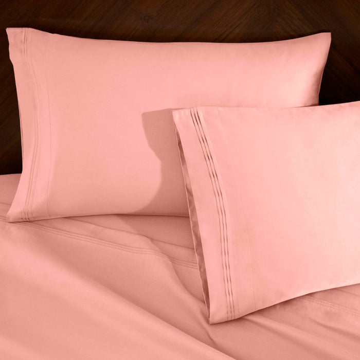 1000 Thread Count Egyptian Cotton Bed Sheet Set Olympic Queen