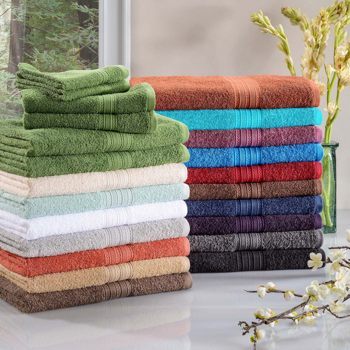 Eco-Friendly Cotton Ring Spun 6 Piece Towel Set