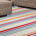 Eastyn Casual Stripe Geometric Indoor/Outdoor Area Rug - Cream