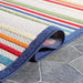 Eastyn Casual Stripe Geometric Indoor/Outdoor Area Rug - Cream