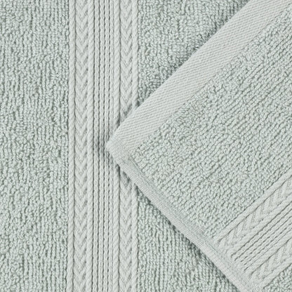 Cotton Eco-Friendly 12-Piece Solid Face Towel Set - Blue Nile Mills